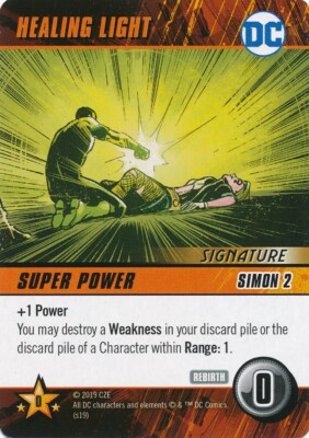 HEALING LIGHT DC Comics Deck Building Game REBIRTH GREEN LANTERN