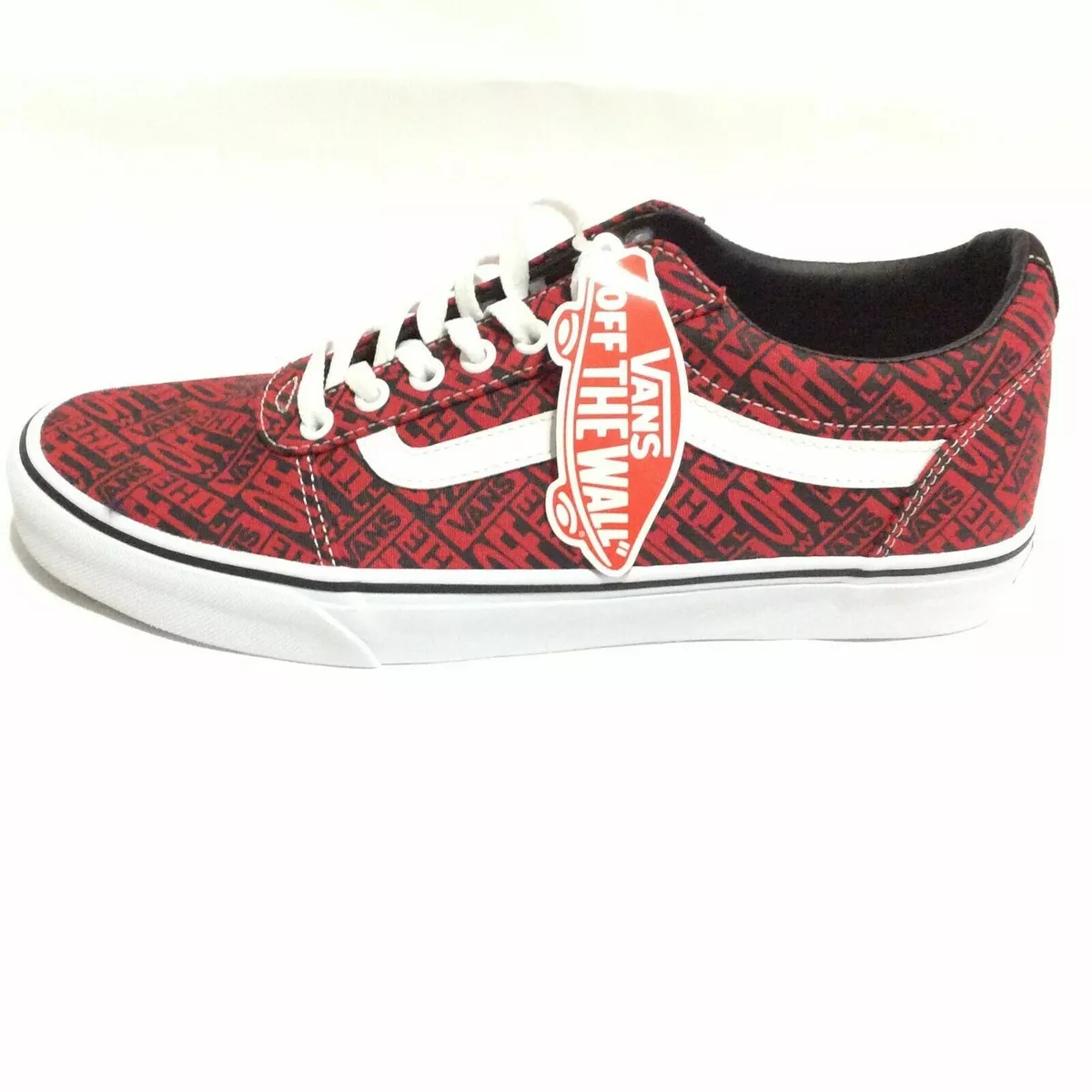 Chaussures de patinage mix homme 12 VANS Ward rouge et noir r p tition logo neuv