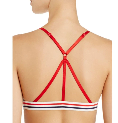 Pj Salvage Women's Blue All American Stars Bralette, US Flag, M - Image 2 of 2