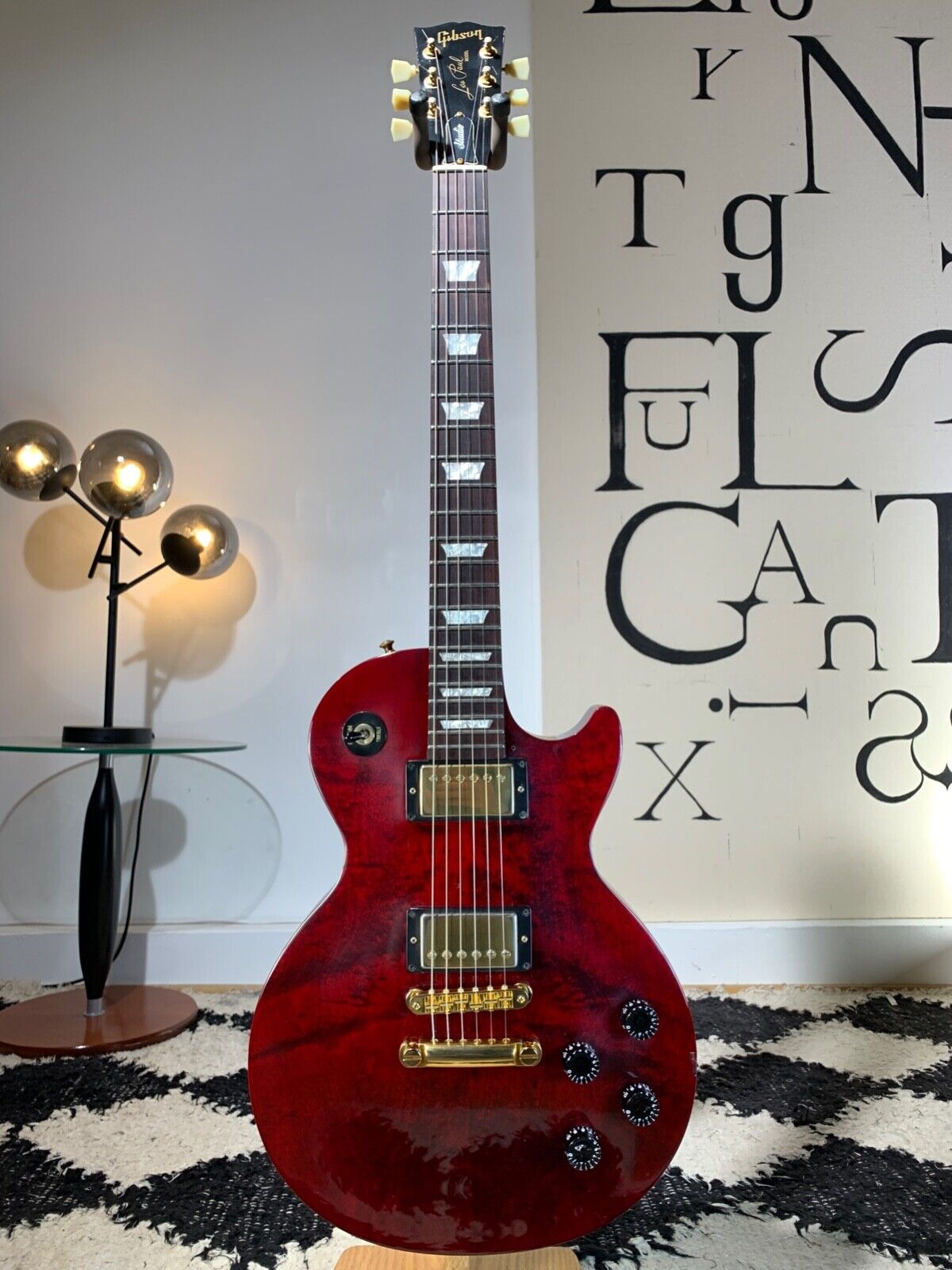 Gibson Les Paul Studio Plus Trans Red Crazy top 2001 8.8lb WOHC