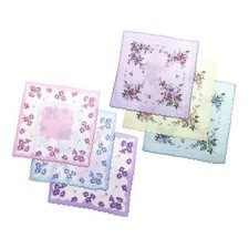 Damen Frauen Taschent&uuml;cher Blume Taschentuch Vintage Stil saugf&auml;hig Blumen