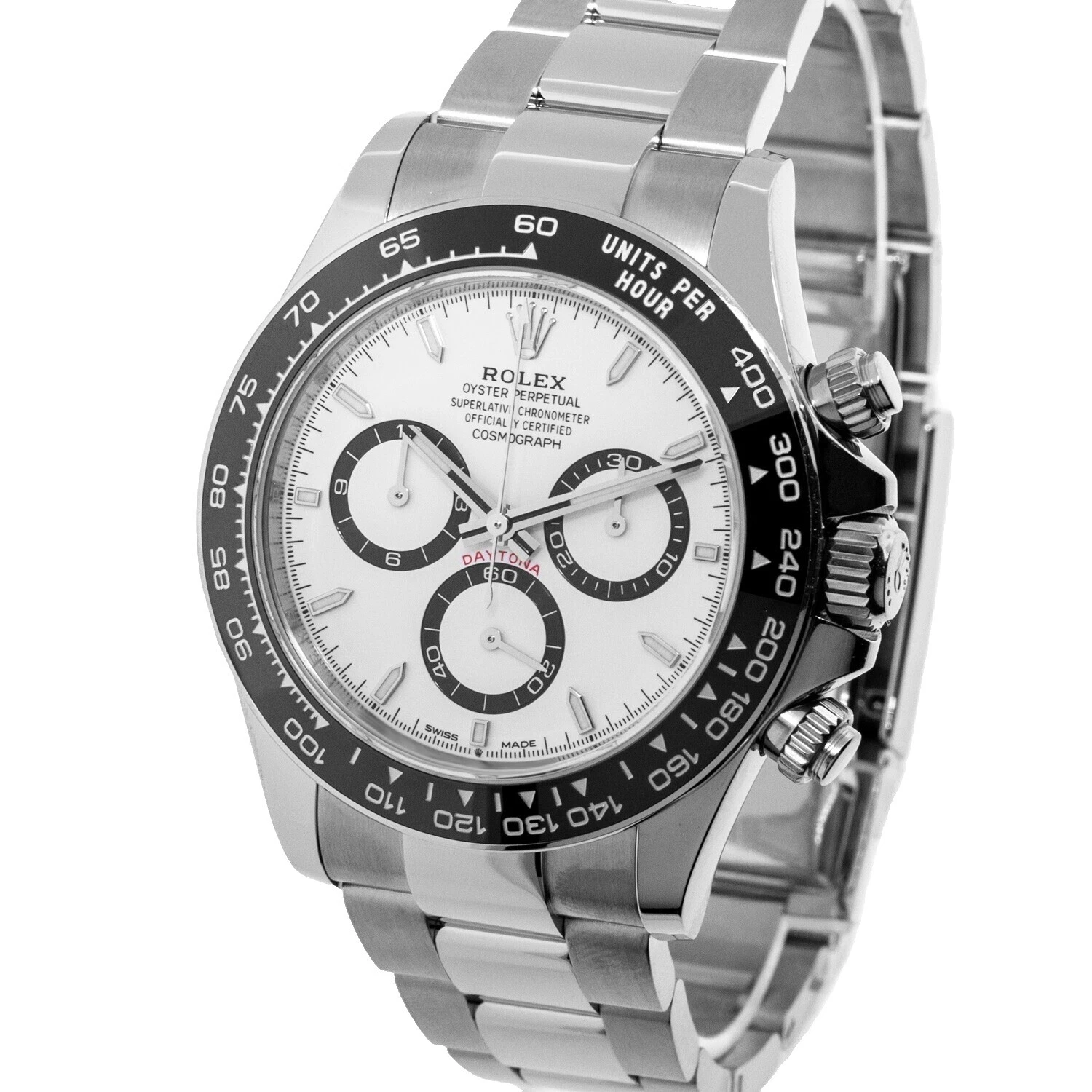 Rolex Cosmograph Daytona Stainless Steel Case Analog Wristwatches