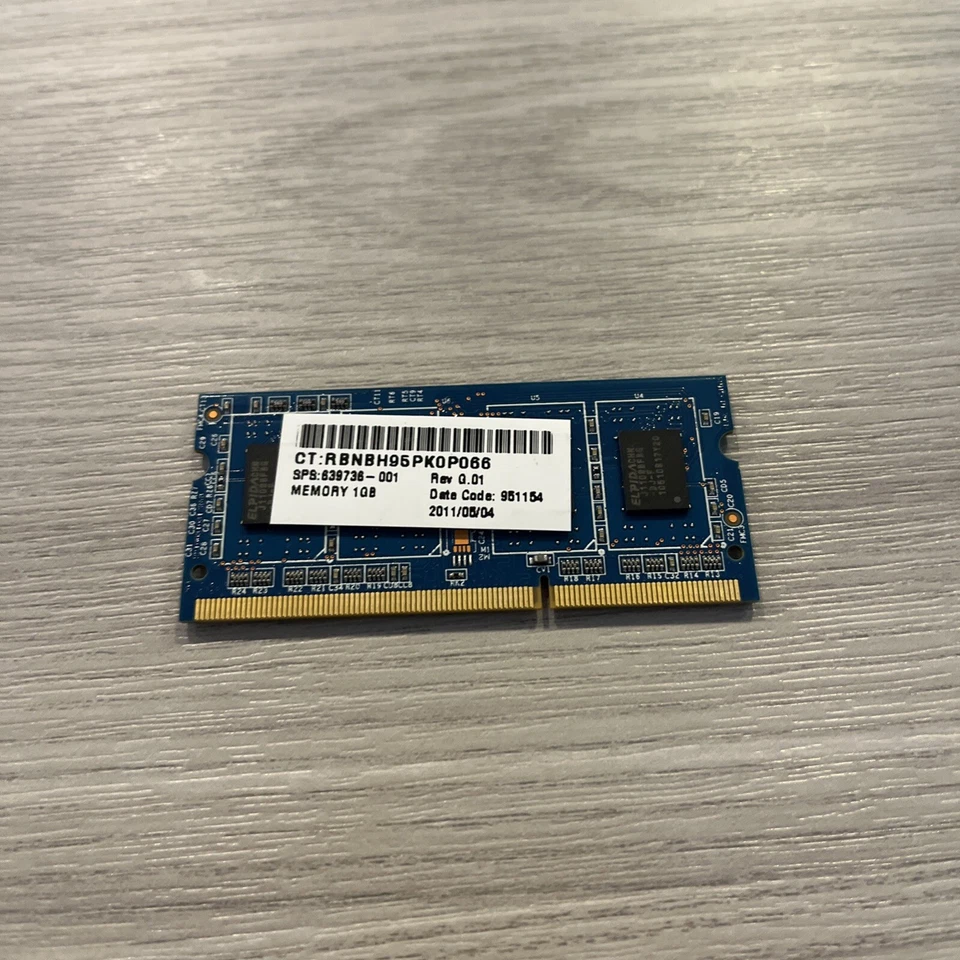 Ramaxel 1GB 1RX8 PC3-10600S-999 DDR3-1333 MHz Laptop Memory Module - Image 3 of 4
