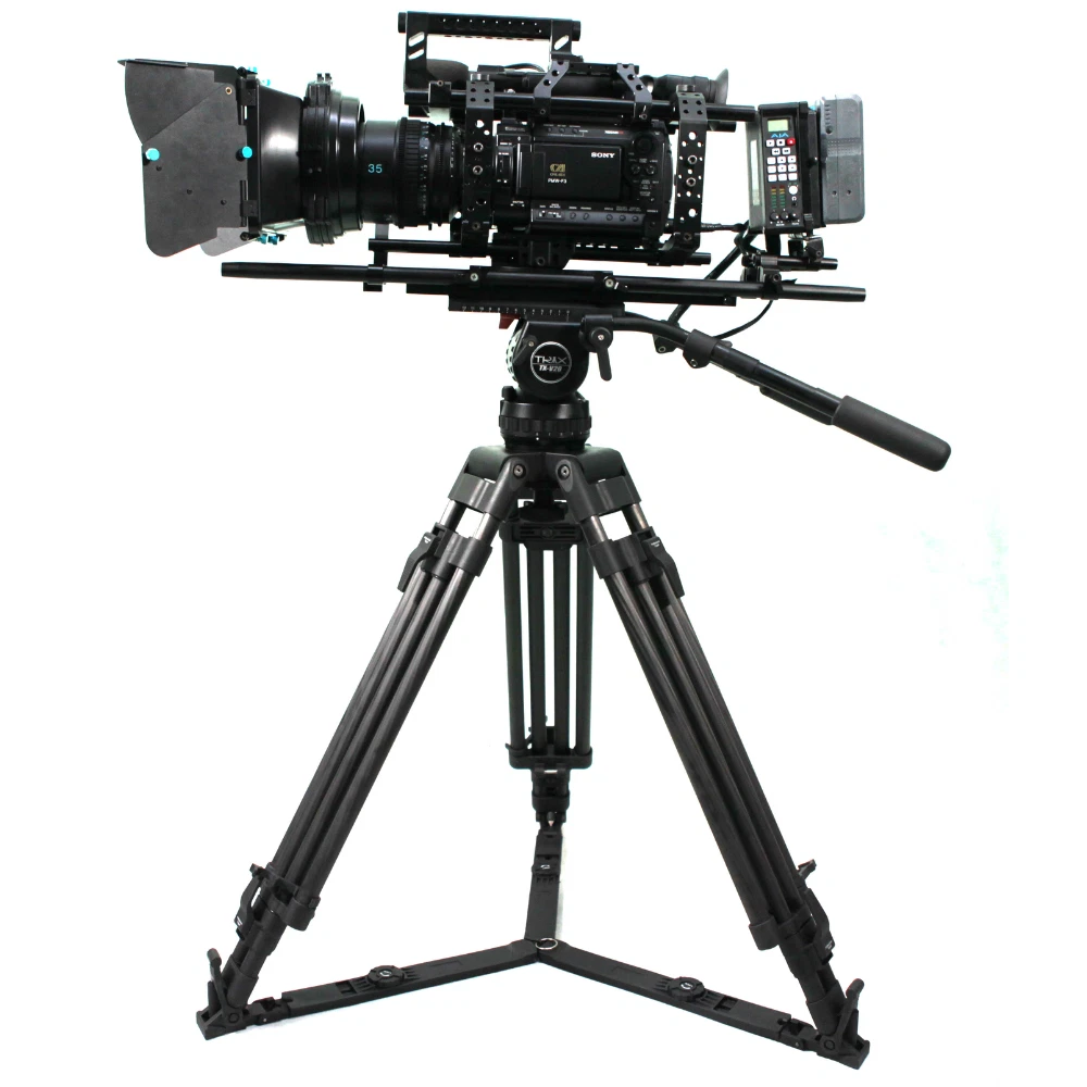 Movie Camera On Tripod