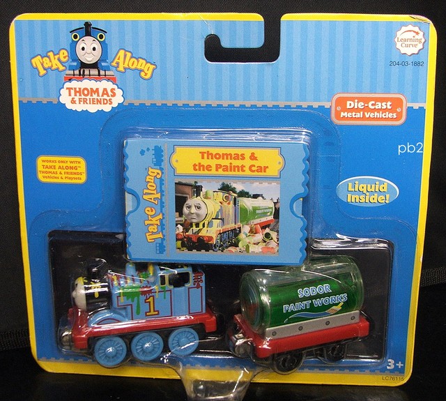 thomas tank engine THOMAS & THE PAINT CAR Take Along die cast NISP eBay