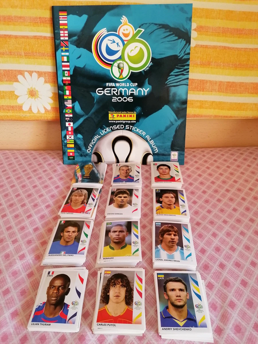 lot 2 incomplete album world cup Germany 2006 panini plus 120 stickers
