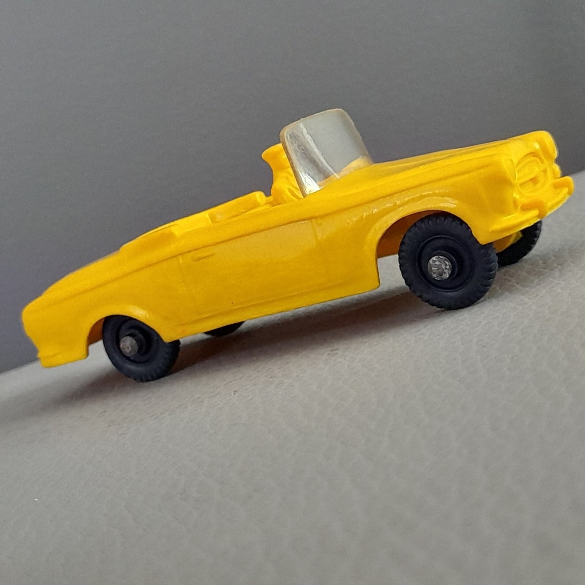 Vintage Toy Tomte Laerdal Stavanger Norway Peugeot 403 Yellow Car
