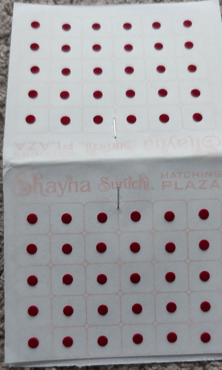 Temporary Tattoos For Women Red Maroon Bindi Sticker - Indian Bridal  Festival Forehead Temporary Tattoo, Velvet, Adjustable Indian Bridal  Forehead Bindi, image size:722x1200