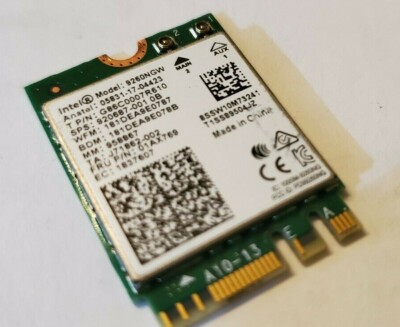  Intel Dual Band Wireless- AC 9260NGW NGFF 01AX769 G86C0007R610 920687-001