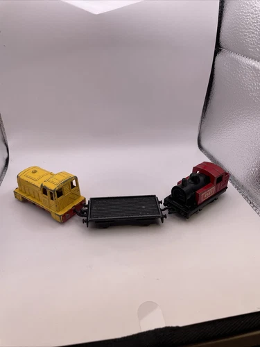 ‘78 Matchbox Lesney Superfast #24 Shunter Train D1496-RF & 0-4-0 Loco w/ Car HTF