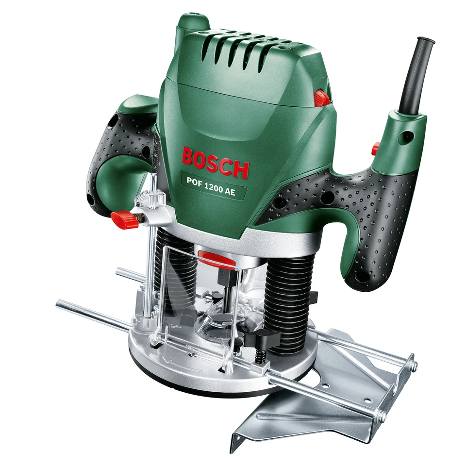 Bosch 1200 W Electric Plunge Router 28000 RPM Speed Selection Wood 3 Collets Inc