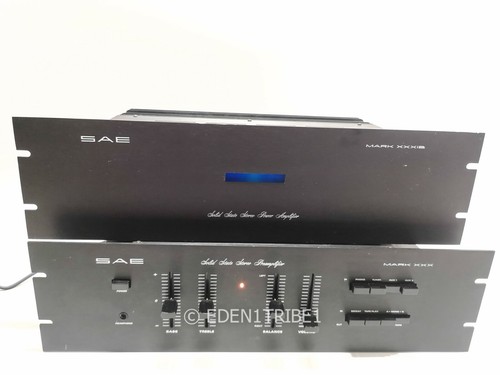 SAE Solid State Stereo Mark XXXIB Power Amplifier & Mark XXX Preamplifier Works