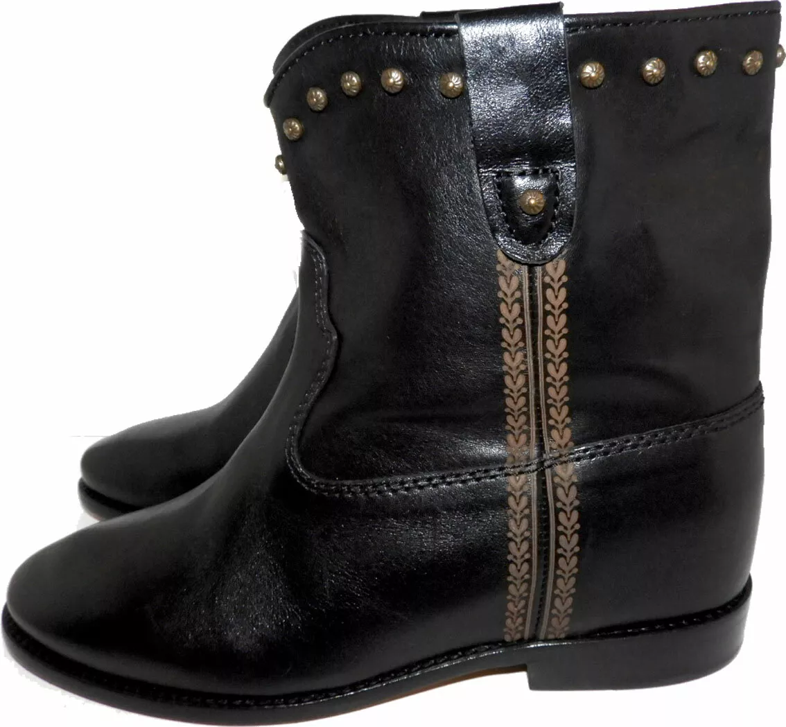 Isabel Boots Crisi Booties Concealed Wedge Ankle Western | eBay