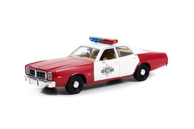 1977 Dodge Monaco Finchburg County Sheriff, Red/White - Greenlight 84106 - 1/...