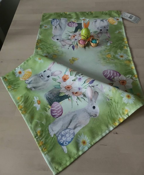 TischläUfer Ostern Osterhase 40X85 Cm Bunt Osterfreude Tischdecke Osterdeko-image