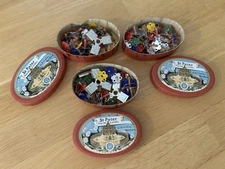 Floating Candles Lot Of Vintage MCM Flame Floats Holden Imports, New York