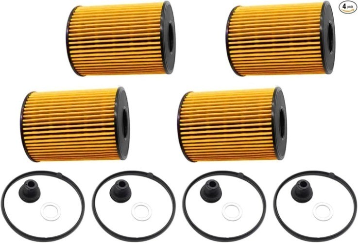 4PCS Oil Filter Compatible with Santa Cruz Tucson Santa Fe Sonata 2.5L 2021-2025
