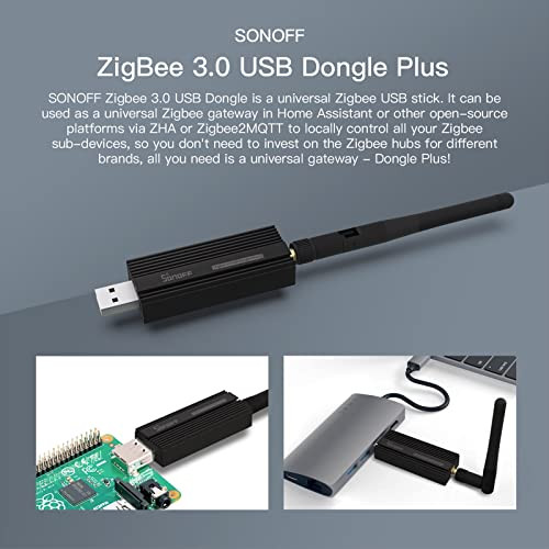Zigbee 3.0 USB Dongle Plus Gateway, Universal Zigbee USB Gateway with Antenna - Picture 3 of 7