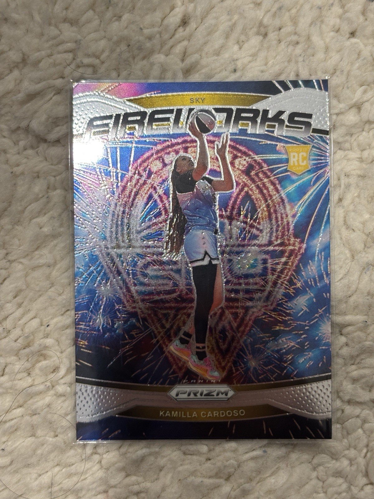 2024 Panini Prizm WNBA - Fireworks Kamilla Cardoso #4 (RC)