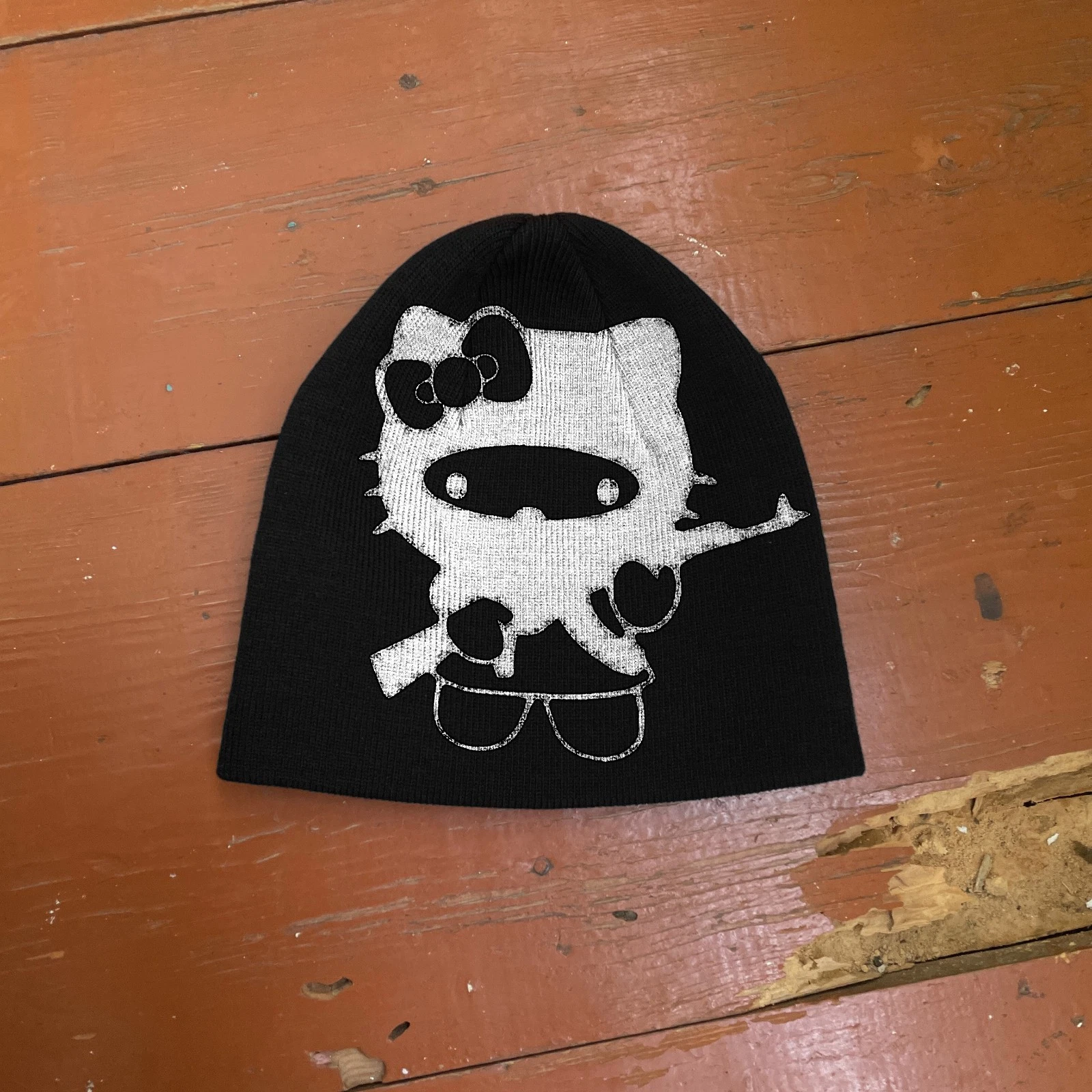 Ninja Beanie Hat Cute Gothic Y2K Streetwear
