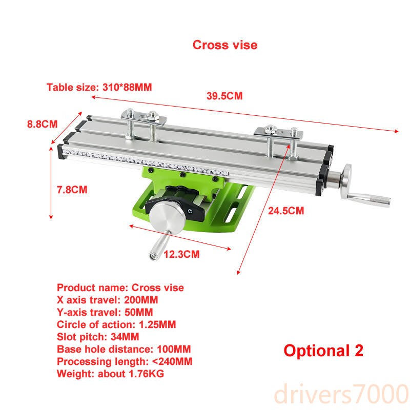 Electric Bench Drill Vise Fixture Drilling Machine Variable Speed Drilling Chuck
