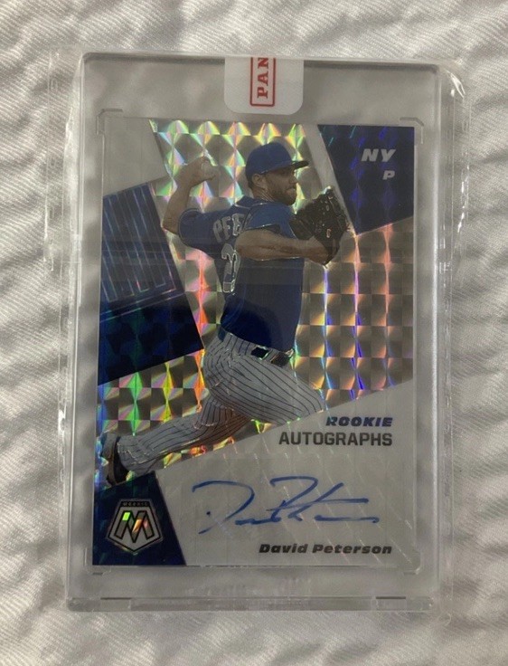 2021 Panini Mosaic - David Peterson Rookie Auto Prizm #RAM-DP RC SP Mets (RC,AU)