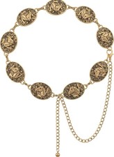 Western Horse Chain Belt, Cowgirl Waist Chain for Women