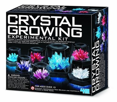 4M 7 Crystal Growing Science Experimental Kit with Display Cases - Easy DIY S...