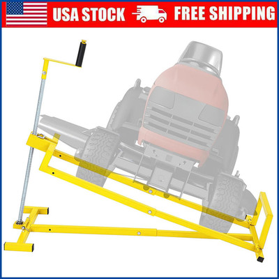 Steel Lawn Mower Jack Lift For Riding Tractors 880Lbs Capacity Lawn Tractor Lift