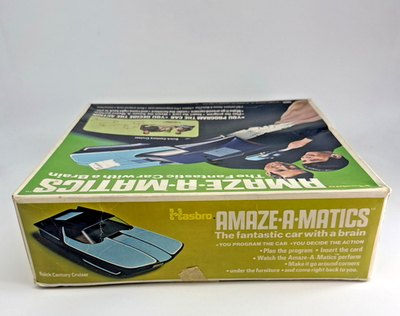 Vintage Hasbro Amaze‑A‑Matics Fantastic Car w/Brain 10 Cards 5855
