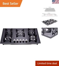 30-Inch Gas Hob with 5 Sealed Burners, Wok Stand & 3- Guarantee