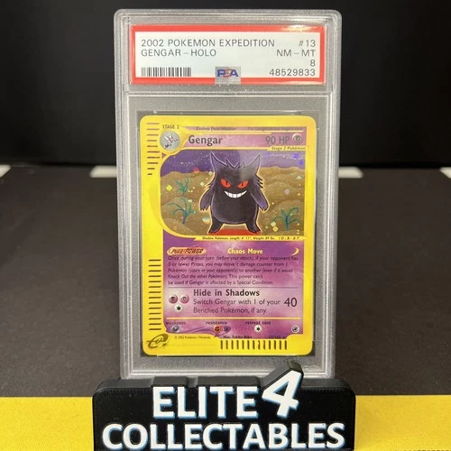 Gengar 13/165 Holo - PSA 8 (Expedition)