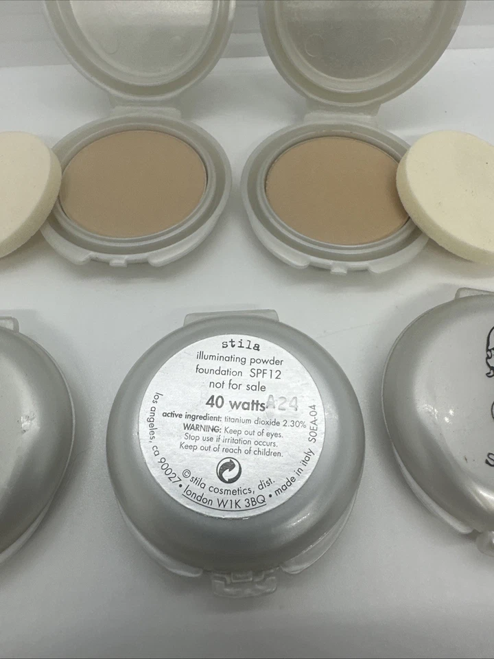 Stila 5 Mini Compacts #40 Watts Illuminating Face Foundation Watt makeup NEW Foto 4 de 4