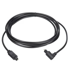Fiber Optic Audio Cable 90 Degree 7.8FT TOS Optical Link PVC Plastic for TV DVD