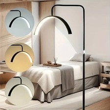 Half Moon Light with Wheels , 23IN Folding Half-moon Lamp with Phone Holder, LED