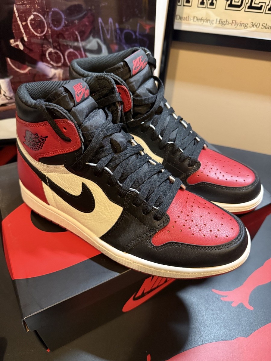 Air Jordan 1 Retro High OG Bred Toe 2018 Sz 10 | eBay