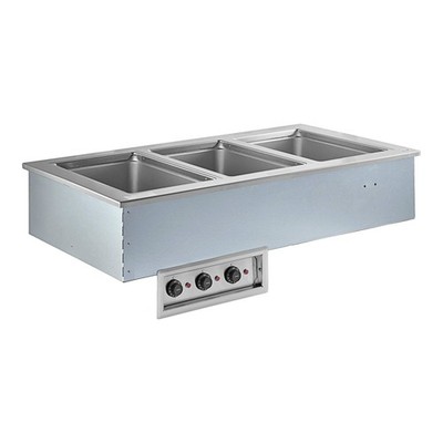 Delfield N8745-D Three Pan Drop In Hot Food Well