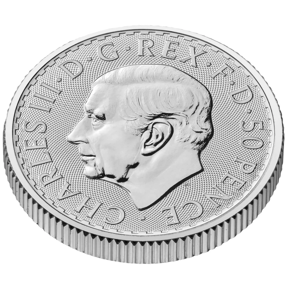 2026 Moneda Britania De Plata British Royal Mint 1/4 OZ 50 PENCE NATHAN - Imagen 4 de 4