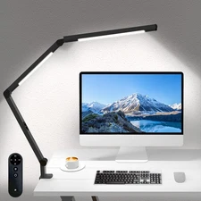 Desk Lamp with Clamp, Architect Desk Lamp for Home Office with Remote Control...