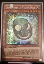 Yu-Gi-Oh! - Chronomaly Nebra Disk - WSUP-EN001 - Secret Rare - 1st Edition NM/M