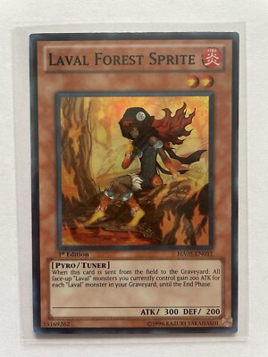 Yu-Gi-Oh Karte Laval Forest Sprite ENG TCG Card Monster 1st Edt