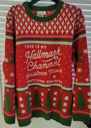 Hallmark Channel Damen Weihnachten Film ansehen Pullover 3X siehe Maße