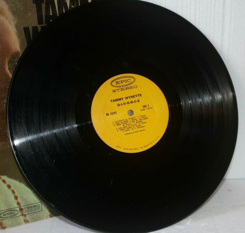 Tammy Wynette D-I-V-O-R-C-E 33RPM Vinyl Stereo LP 1968 Epic Records BN 26392 - Picture 5 of 10
