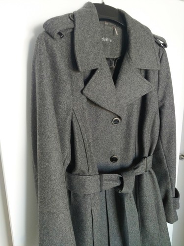 Calvin Klein Women's Wool Trench Coat 