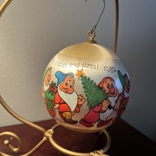 Disney 7 Dwarfs Hallmark Keepsake Ornament 1982 - Disney's Snow White