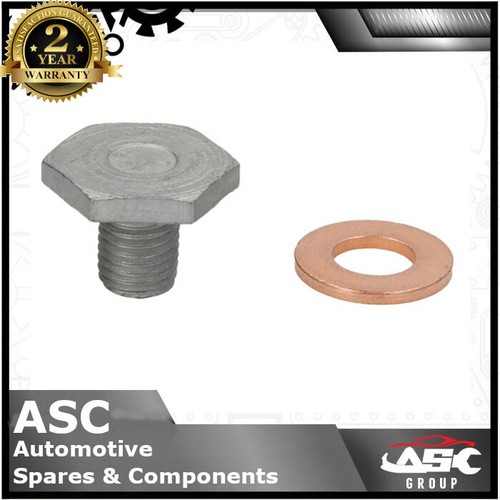 Engine Oil Sump Drain Plug Bung with Seal fits Ford Fiesta, Focus