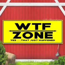 What the WTF funny Banner Sign USA