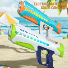 Fast Auto Suction Electric Water Gun - Battery-Powered Water Guns, Up to 25-32Ft