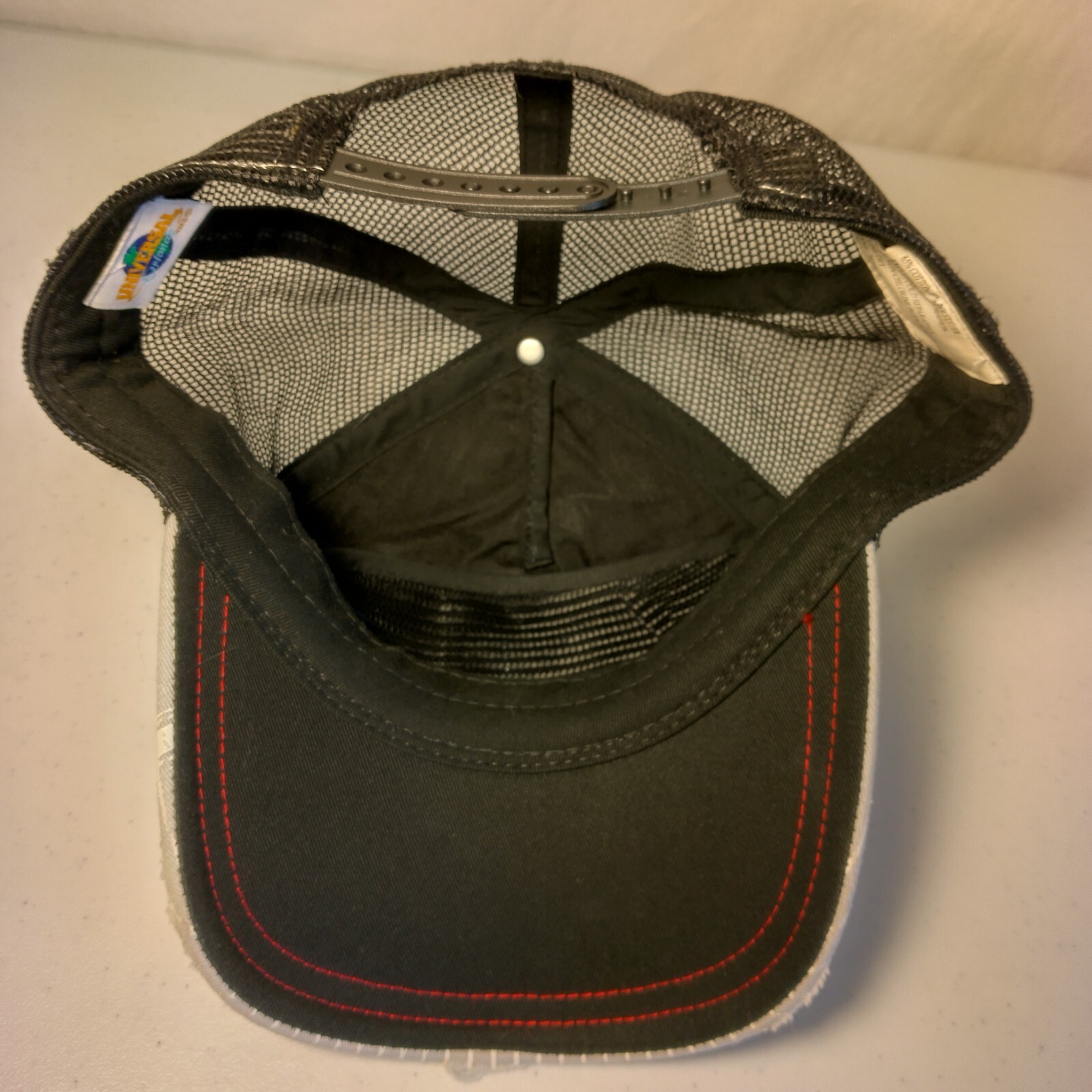 Universal Studios Cap Hat Gray Stripe Mesh Snap B… - image 16