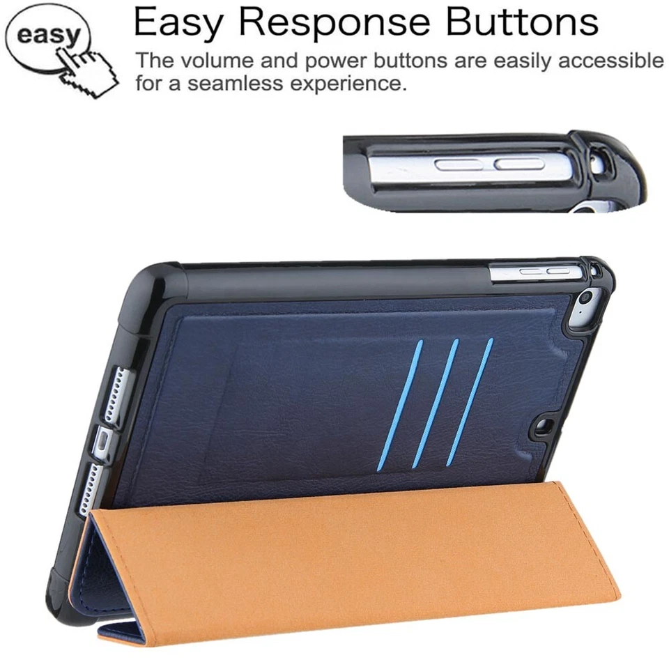 For iPad 8th 7th 6th 5th Gen/Mini/Air/Pro Folding Stand Flip Leather Case Cover - Image 3 of 4